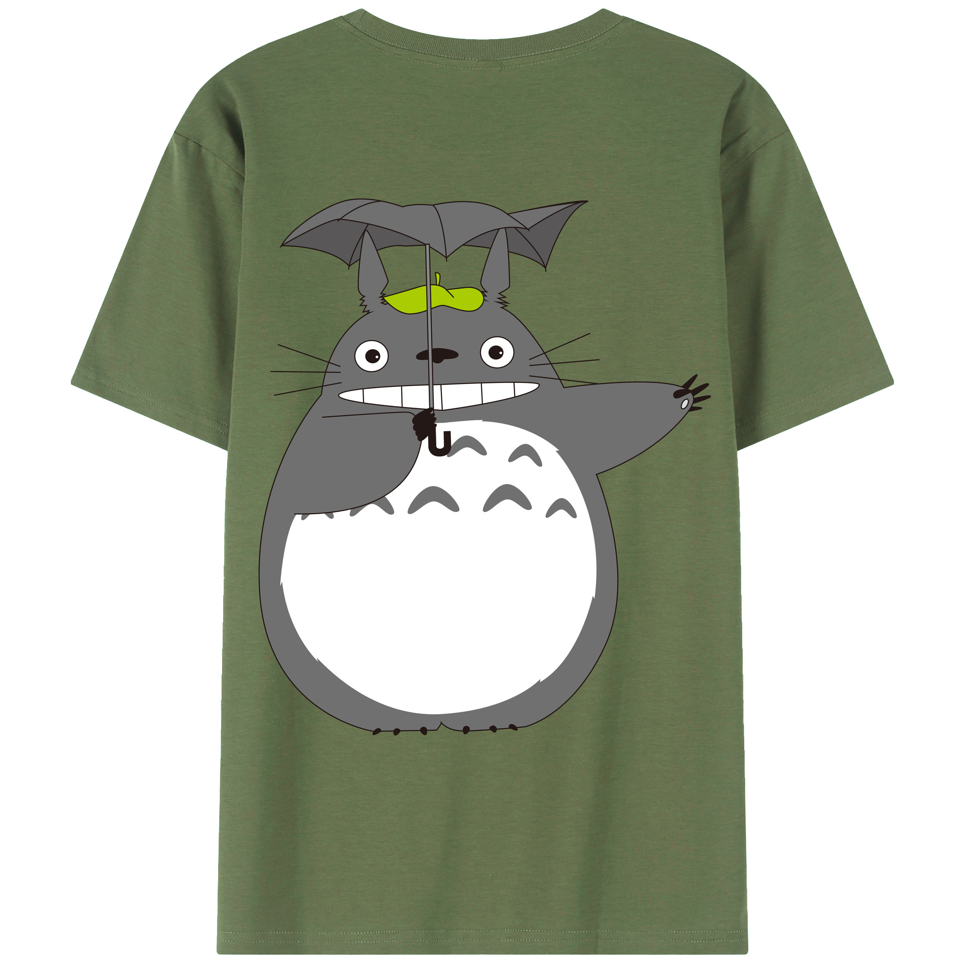 （画像用） となりのトトロ 草壁メイ 草壁サツキ My Neighbor Totoro Satsuki Kusakabe Mei Kusakabe 綿100％ メンズ半袖Tシャツ（バックプリント） 通気性